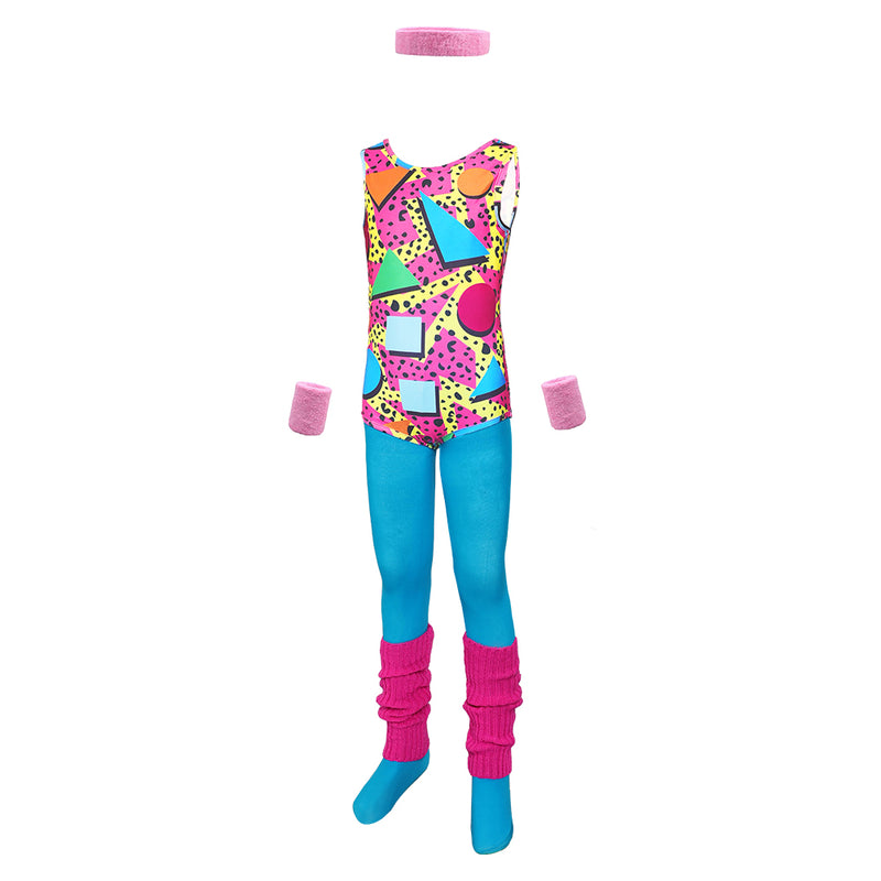 kids Sportswear 80s Cosplay Costume Outfits Halloween Carnival Suit