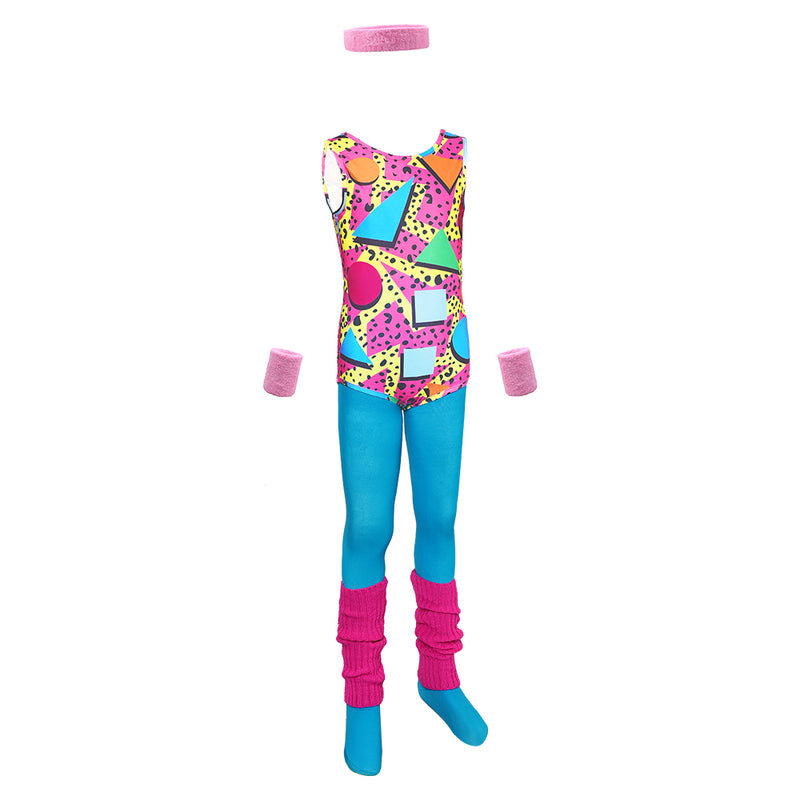 kids Sportswear 80s Cosplay Costume Outfits Halloween Carnival Suit