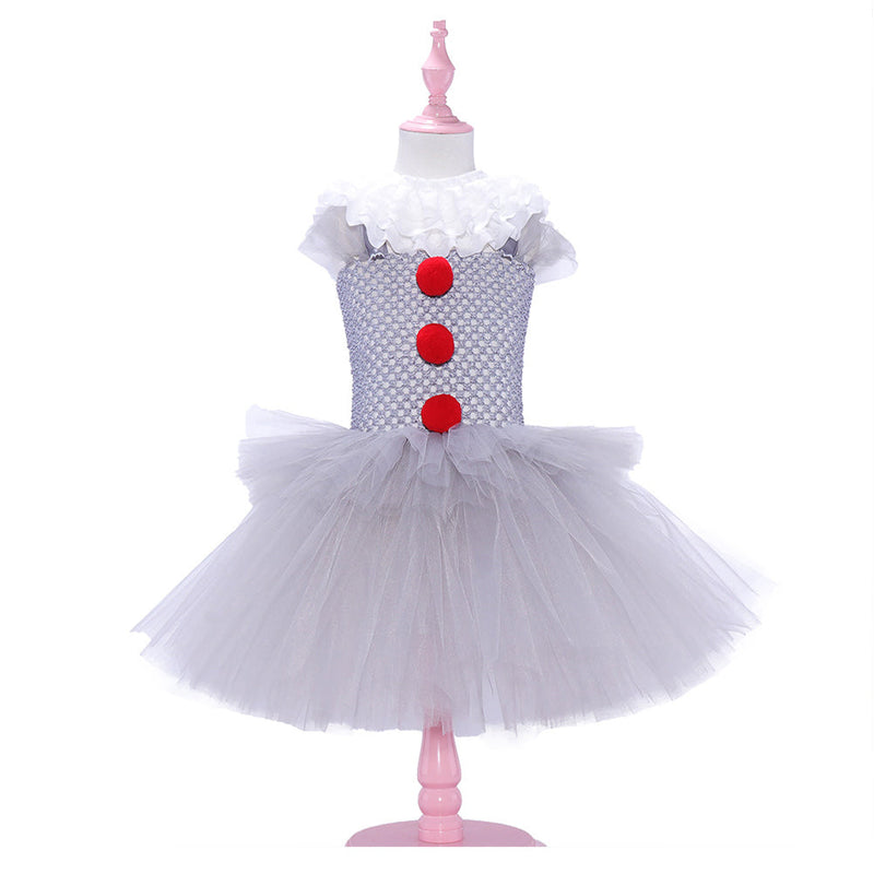 Purim costumes Kids Stephen King It Pennywise Cosplay Costume Tutu Dress Carnival Suit