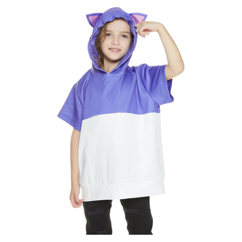 Kids The Owl House Luz Noceda Cosplay Hooded T-shirt 3D Printed Short Sleeve Hoodie