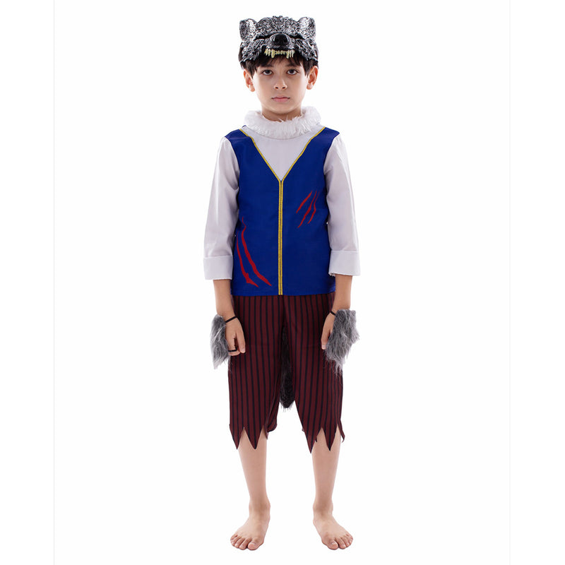 Kids werewolf  Cosplay Costume Outfits Halloween Carnival Suit