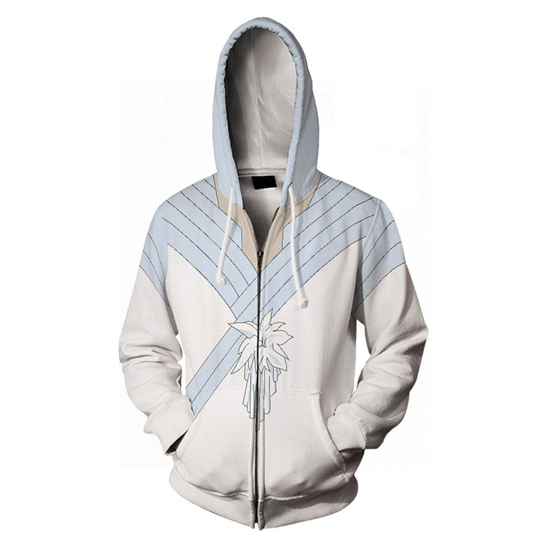 Kuchiki Rukia Cosplay Hoodie 3D Printed Hooded Sweatshirt Men Women Casual Streetwear Zip Up Jacket Coat