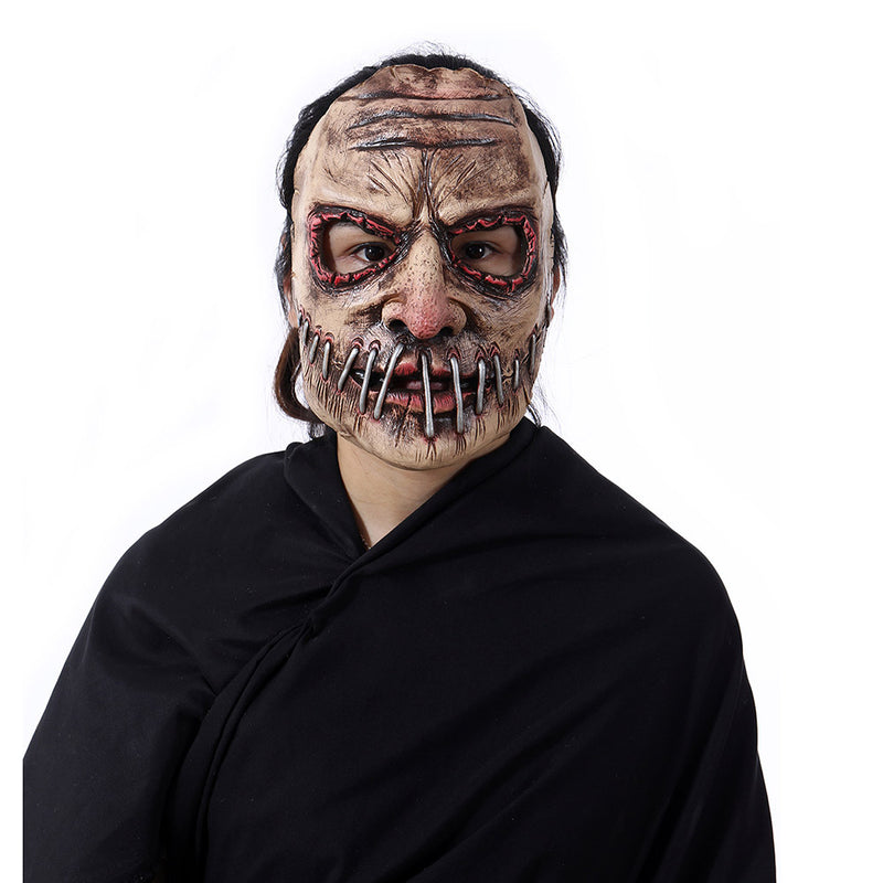 [lanzoub] Halloween Mask Zombie Business High-grade Supereal Scary Corpse Demon Face Mask Cosplay Makeover Costume Halloween Goods Cosplay Costume Christmas Costume Contest 