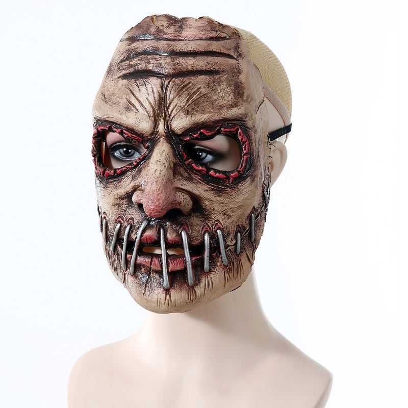 [lanzoub] Halloween Mask Zombie Business High-grade Supereal Scary Corpse Demon Face Mask Cosplay Makeover Costume Halloween Goods Cosplay Costume Christmas Costume Contest 