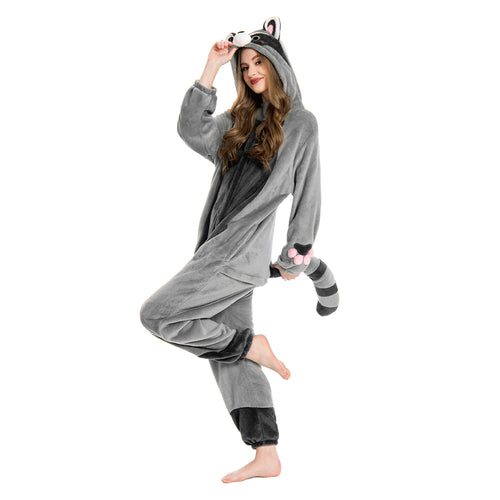 Light Grey Raccoon - animal series onesie - OLAOLA Original design