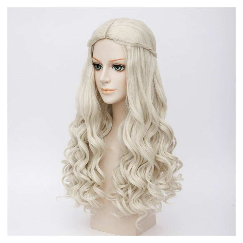 Light yellow wig Cosplay Wig Heat Resistant Synthetic Hair Carnival Halloween Party Props