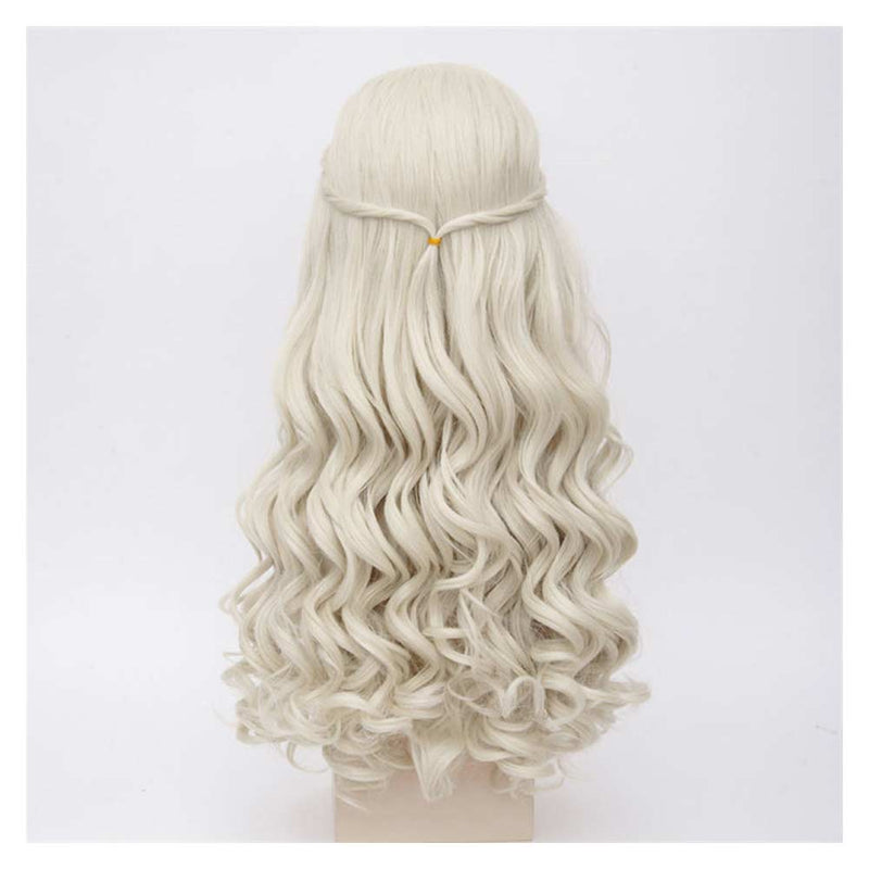 Light yellow wig Cosplay Wig Heat Resistant Synthetic Hair Carnival Halloween Party Props