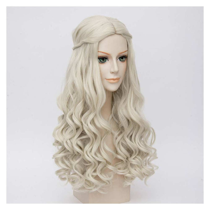 Light yellow wig Cosplay Wig Heat Resistant Synthetic Hair Carnival Halloween Party Props