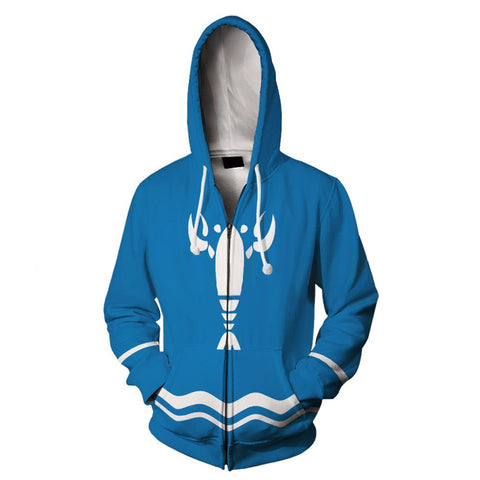 Link Cosplay Hoodie 3D Printed Hooded Sweatshirt Men Women Casual Streetwear Zip Up Jacket Coat