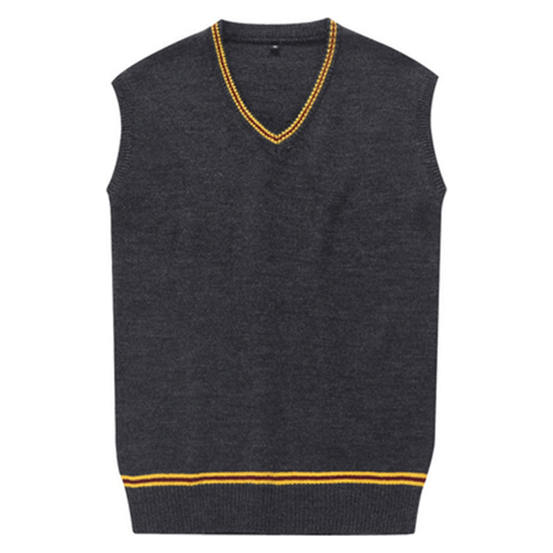 Lixinya School uniform-uniform sleeveless sweater-V-collar-knit sweater-vest-Sweatsh