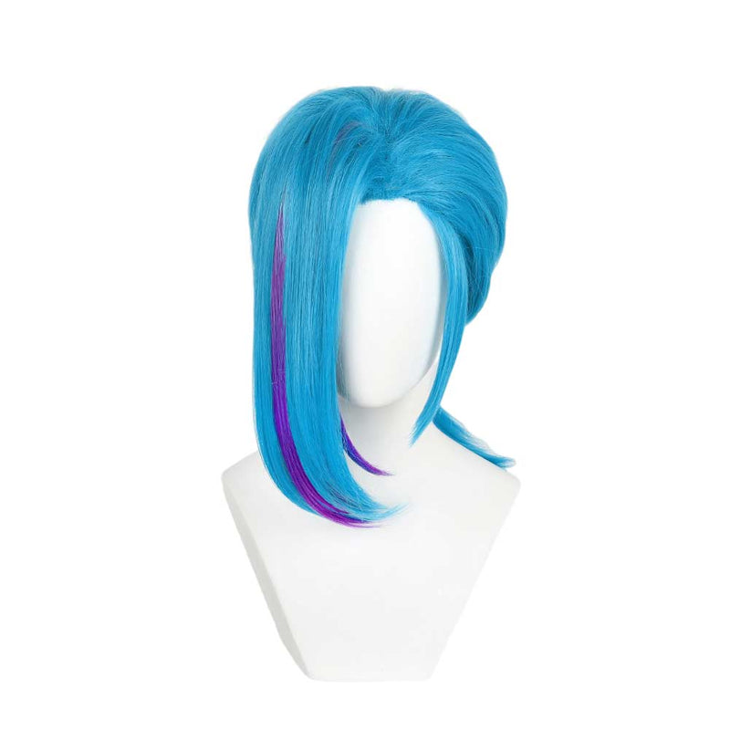 LoL Jinx Cosplay Wig Heat Resistant Synthetic Hair Carnival Halloween Party Props