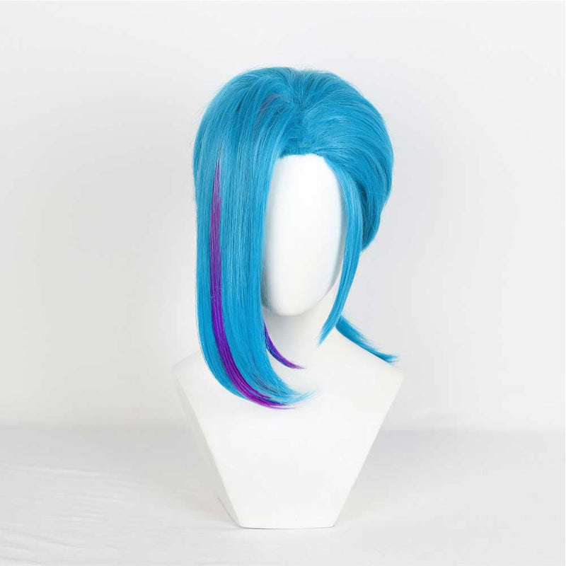 LoL Jinx Cosplay Wig Heat Resistant Synthetic Hair Carnival Halloween Party Props