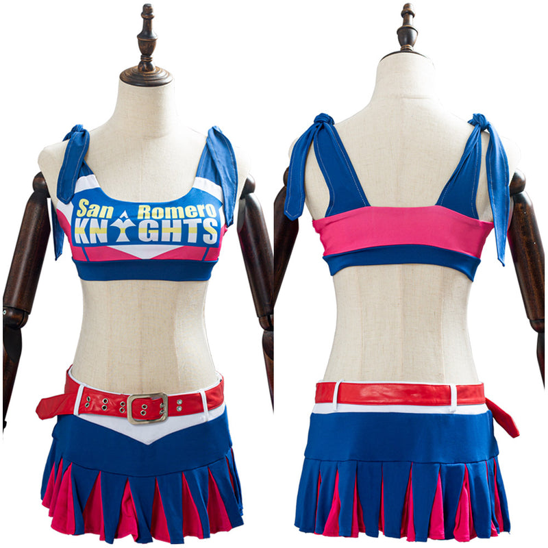 Lollipop Chainsaw Costume Juliet Starling Cosplay Costume  Outfits Halloween Carnival Suit