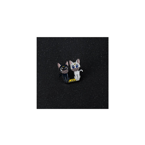 Luna  Cat Cosplay Brooch Badge Pins Halloween Carnival Party Costume Accessories Gifts