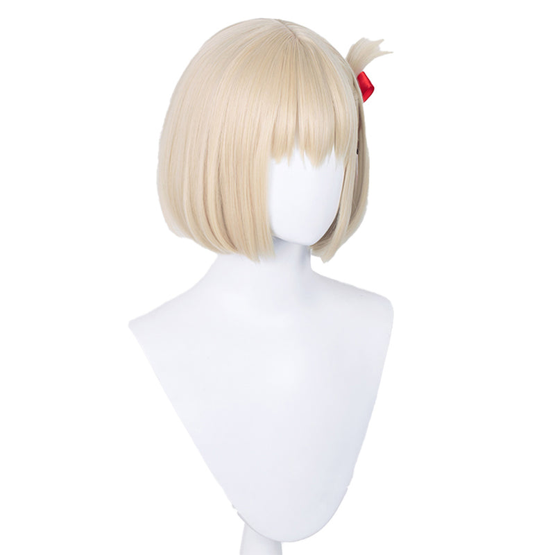 Lycoris Recoil Nishikigi Chisato Cosplay Wig Heat Resistant Synthetic Hair Carnival Halloween Party Props