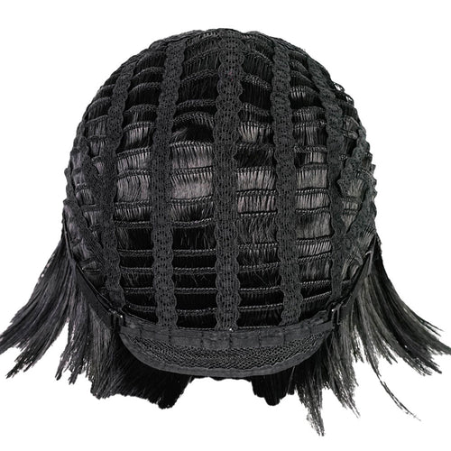 Lydia Beetle Juice Cosplay Wig Heat Resistant Synthetic Hair Carnival Halloween Party Props