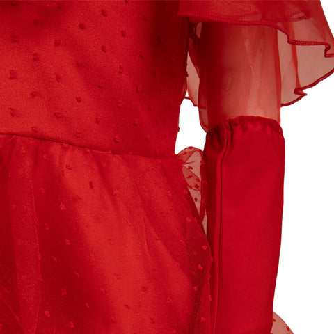 Lydia Cosplay Costume Outfits Halloween Carnival Suit bride costume for kids red wedding dress Beetle Juice