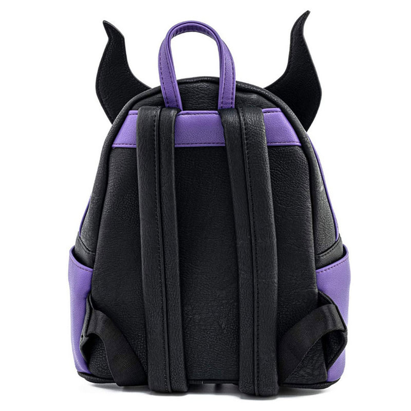 Maleficent Cosplay Backpack 3D Print School Bag Rucksack Travel PU Leather Bags Gift for Men Women