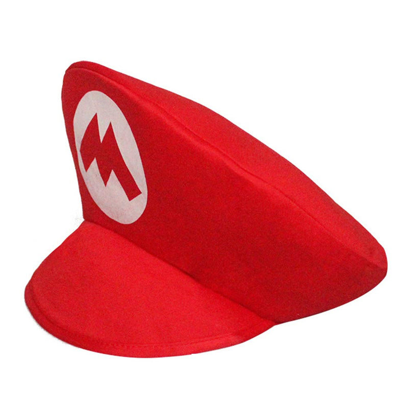 Mario Cosplay Hat Cap Outfits Halloween Carnival Party Costume Accessories