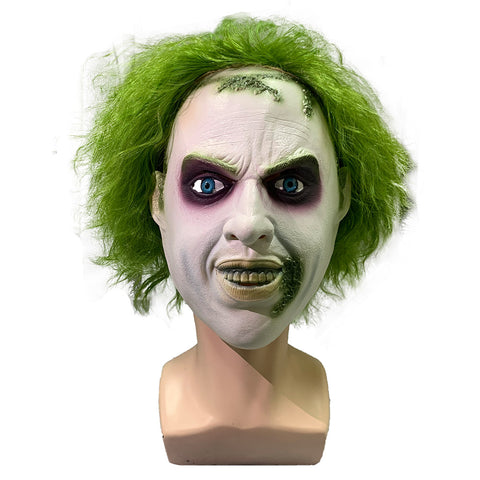 mask cos Beetlejuice Mask Cosplay Latex Masks Helmet Masquerade Halloween Party Costume Props
