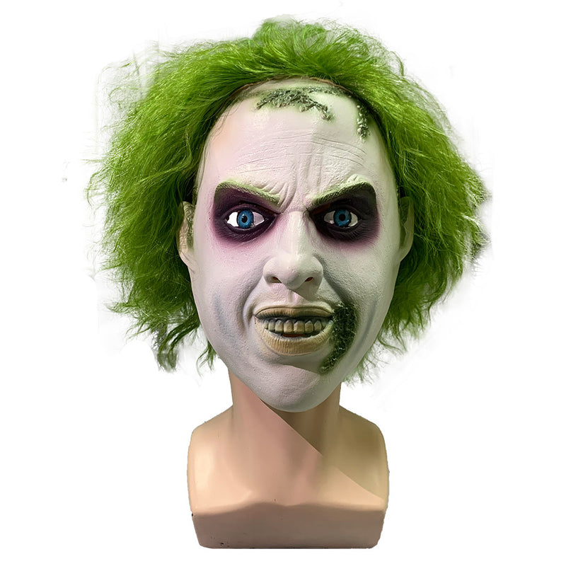 mask cos Beetlejuice Mask Cosplay Latex Masks Helmet Masquerade Halloween Party Costume Props