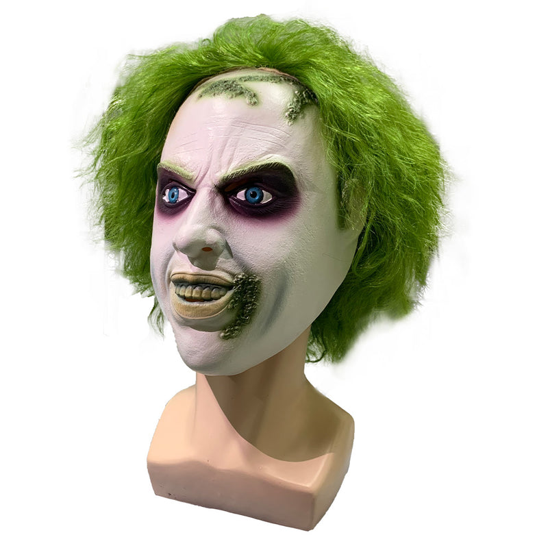 mask cos Beetlejuice Mask Cosplay Latex Masks Helmet Masquerade Halloween Party Costume Props