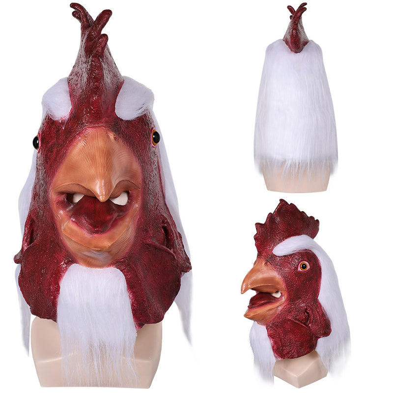 Mask Cosplay Latex Masks Helmet Masquerade Halloween Party Costume Props Costume Halloweem Rooster Animal Head Mask