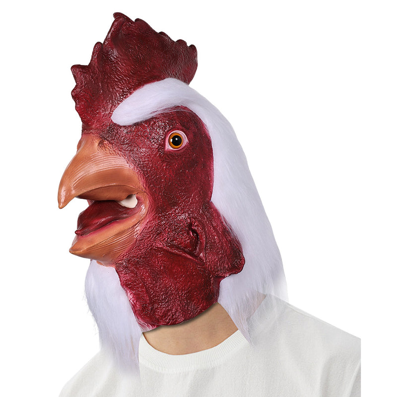 Mask Cosplay Latex Masks Helmet Masquerade Halloween Party Costume Props Costume Halloweem Rooster Animal Head Mask