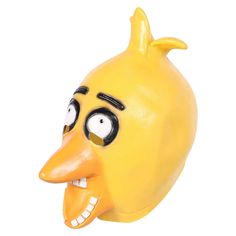 Mask Cosplay Latex Masks Helmet Masquerade Halloween Party Costume Props FNAF cosplay LATEX MASK Yellow Chicken Chica