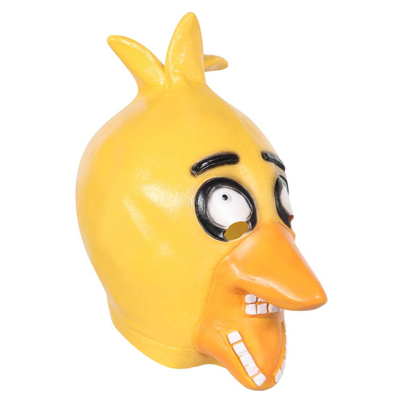 Mask Cosplay Latex Masks Helmet Masquerade Halloween Party Costume Props FNAF cosplay LATEX MASK Yellow Chicken Chica