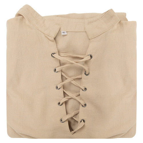 Medieval cotton and linen Shirt Cosplay Costume Outfits Halloween Carnival Suit