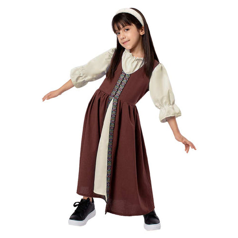 Medieval Renaissance Costume: Kid court palace style clothing Cosplay Costume Outfits Halloween Costume