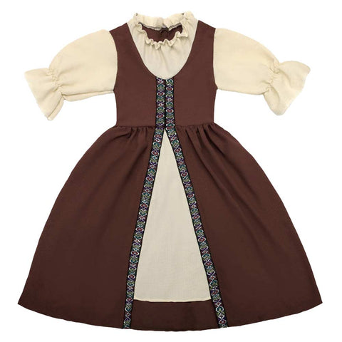 Medieval Renaissance Costume: Kid court palace style clothing Cosplay Costume Outfits Halloween Costume