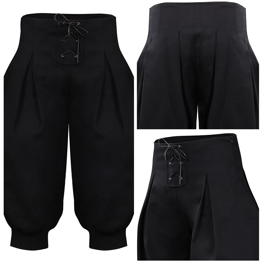 8 Stk Herren Renaissance Kostüm Halloween Mittelalter Piraten Hemd Hose Wikinger Kostüm Zubehör Set | DE 8 Stk Herren Renaissance Kostüm Halloween Mittelalter Piraten Hemd Hose Wikinger Kostüm Zubehör Set | DE