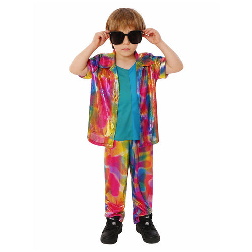 Medieval Renaissance Costume:Kids Retro Punk Hip Hop Stage Performance Kids Children Cosplay Costume Halloween Costume BoysKidsCostume