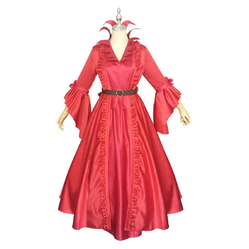 Purim costumes Medieval Witch Bloody Queen Cosplay Costume Outfits Halloween Carnival Suit