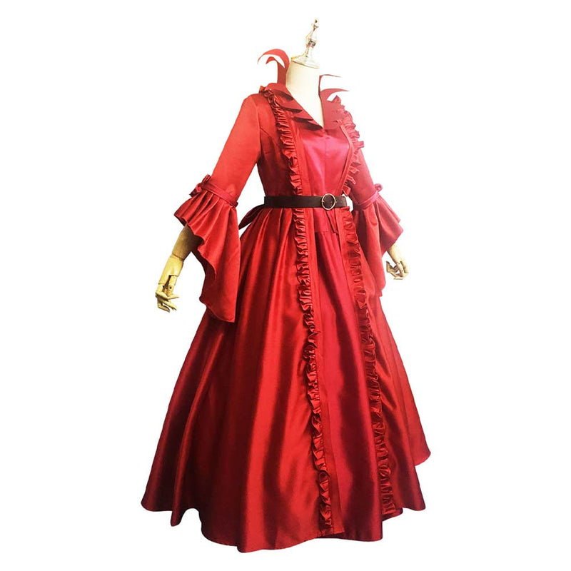 SeeCosplay Medieval Renaissance Witch Bloody Queen Cosplay Costume Outfits Halloween Carnival Suit