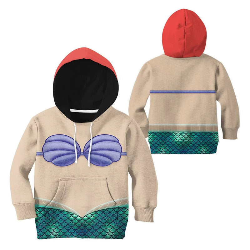 Mermaid Ariel Halloween Cosplay hoodie