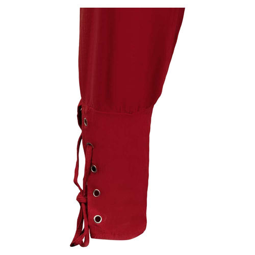 mewjoy Mens Medieval Pirate Pants Viking Ankle Banded Pants Gothic Trousers Costume for Halloween Ca