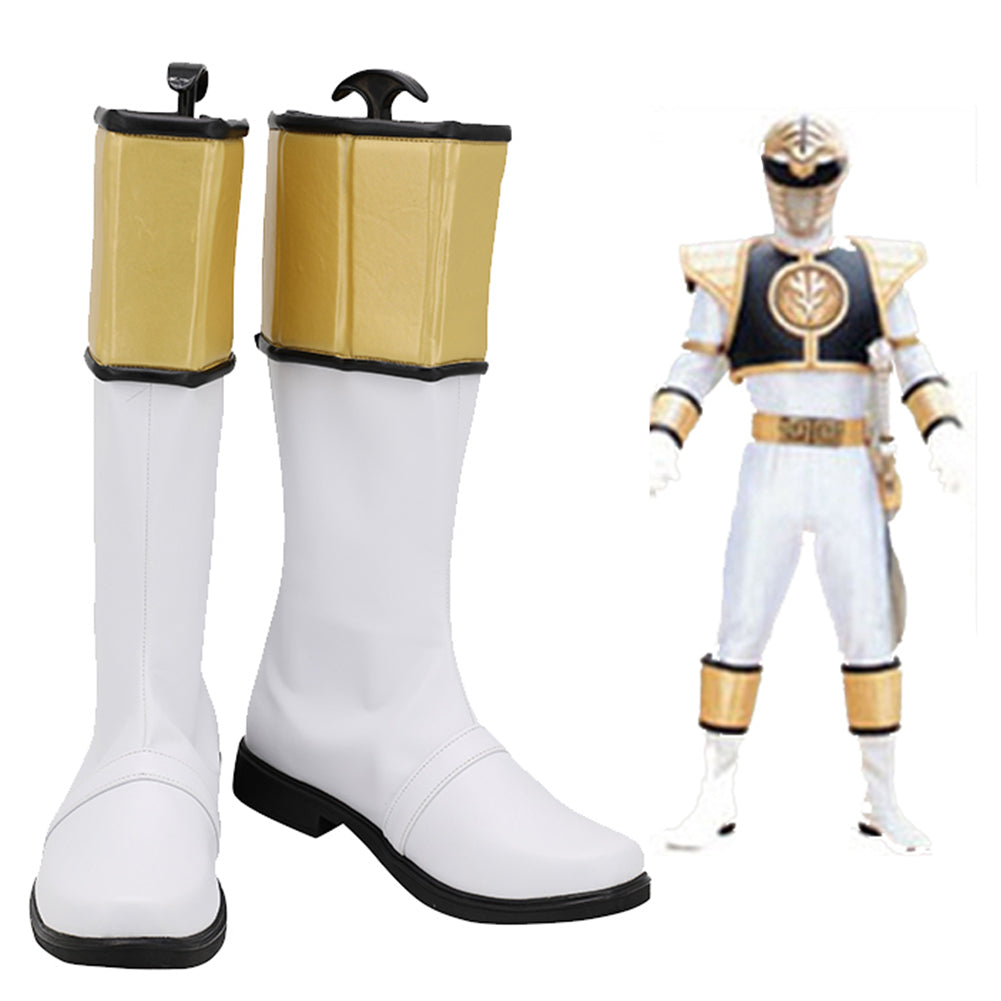 Power Rangers Boot Pattern Mighty Morphin Power Rangers Cosplay Shoes Boots Halloween Costumes ...