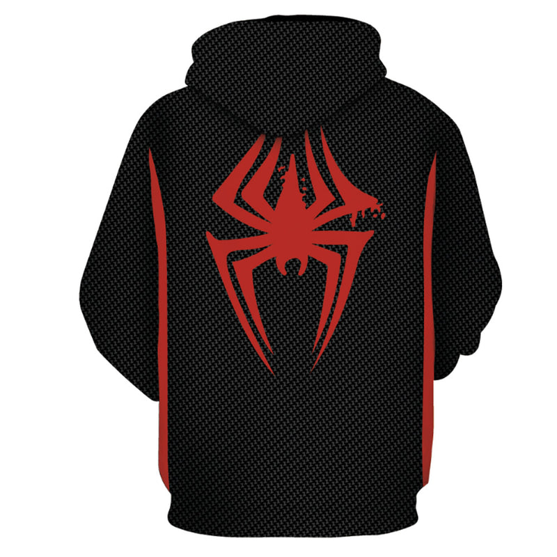 Miles Morales Cosplay Hoodie 3D Printed Hooded Sweatshirt Men Women  Casual Streetwear Pullover