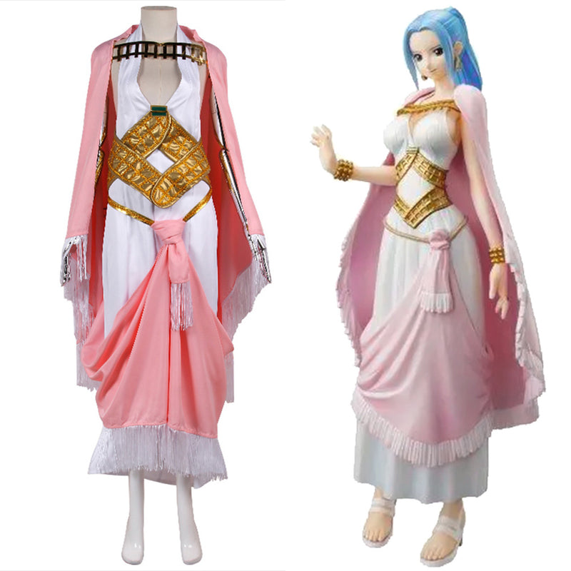 One Piece Nefeltari Vivi/Miss Wednesday Cosplay Costume Outfits Halloween Carnival Party Suit