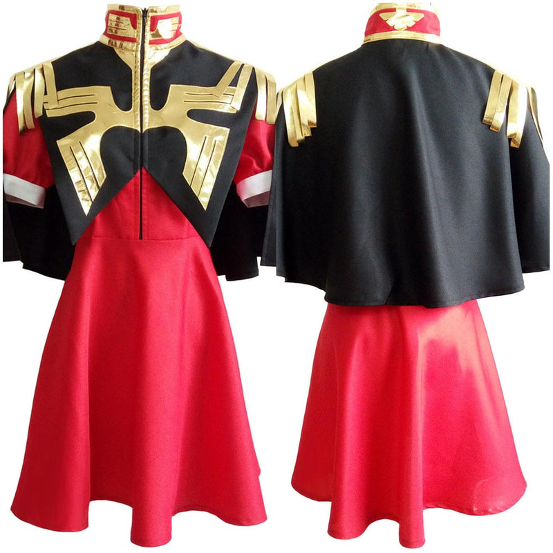 Mobile Suit Gundam  Char Aznable Cosplay Costume Halloween Carnival Party Disguise Suit