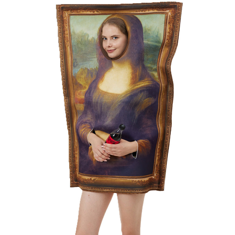 Mona Lisa halloween cosplay costume Halloween Carnival Party Suit