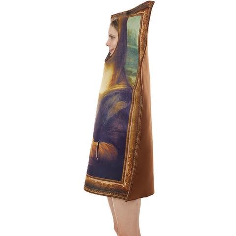 Mona Lisa halloween cosplay costume Halloween Carnival Party Suit