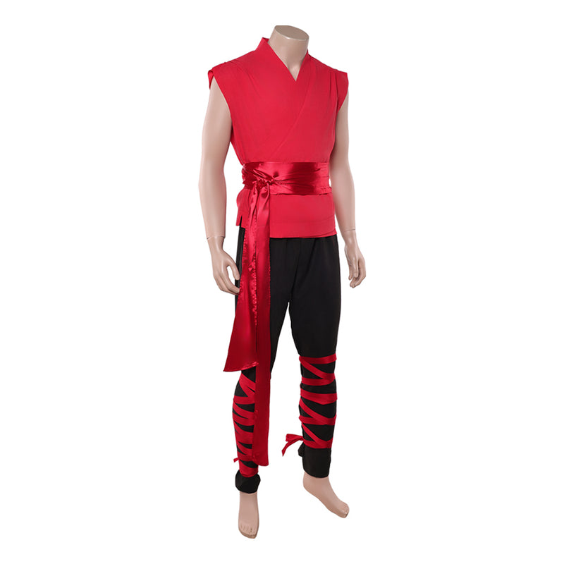 Mortal Kombat Liu Kang Cosplay Costume For Adult Man Female Halloween Costume