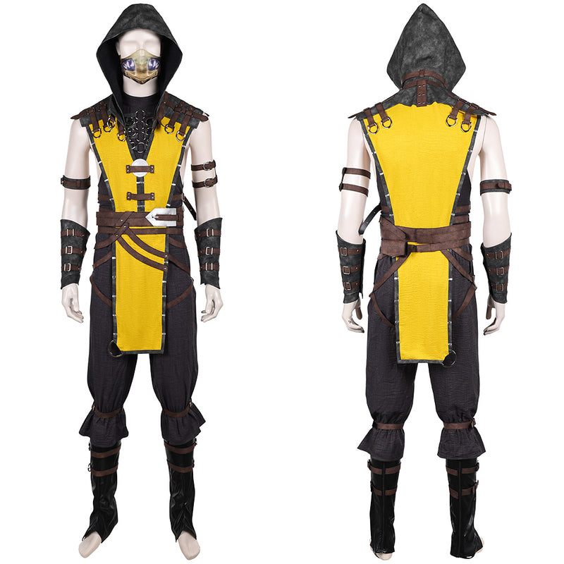 Mortal Kombat Scorpion Cosplay Costume For Adult Man Female Halloween Costume