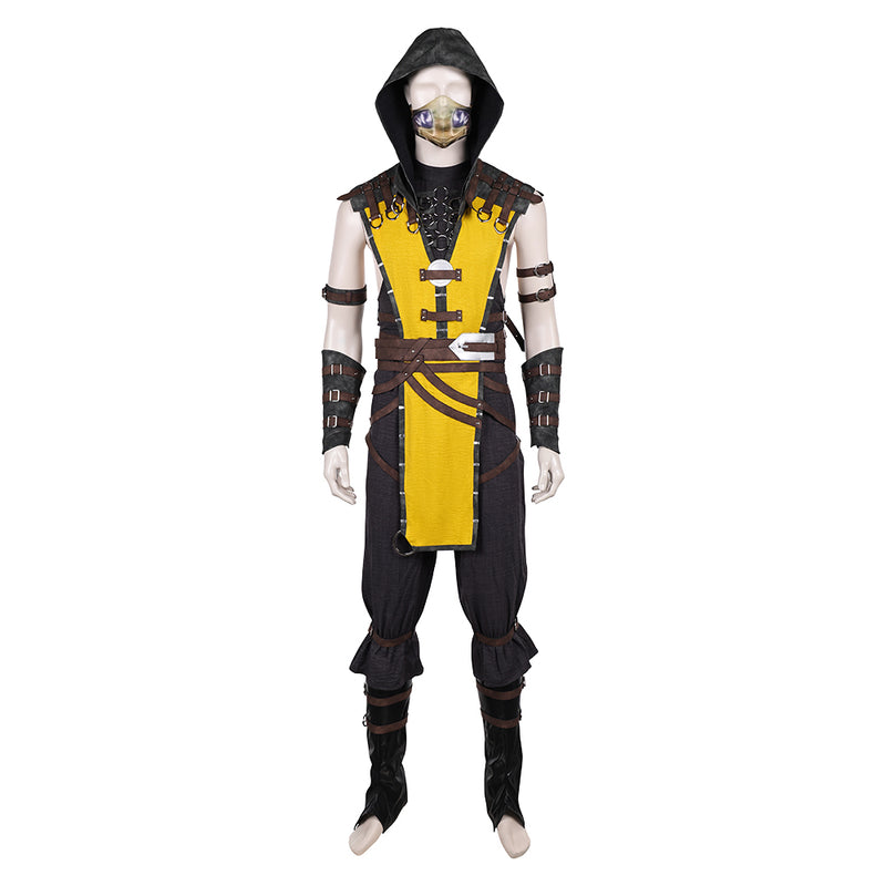Mortal Kombat Scorpion Cosplay Costume For Adult Man Female Halloween Costume