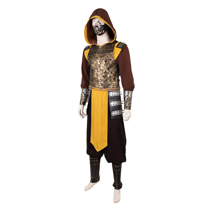 Mortal Kombat Scorpion Cosplay Costume For Adult Man Female Halloween Costume