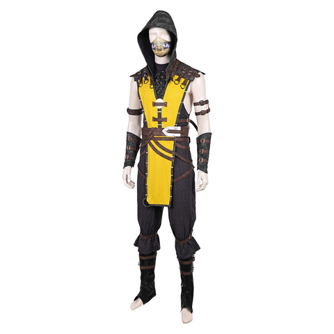 Mortal Kombat Scorpion Cosplay Costume For Adult Man Female Halloween Costume